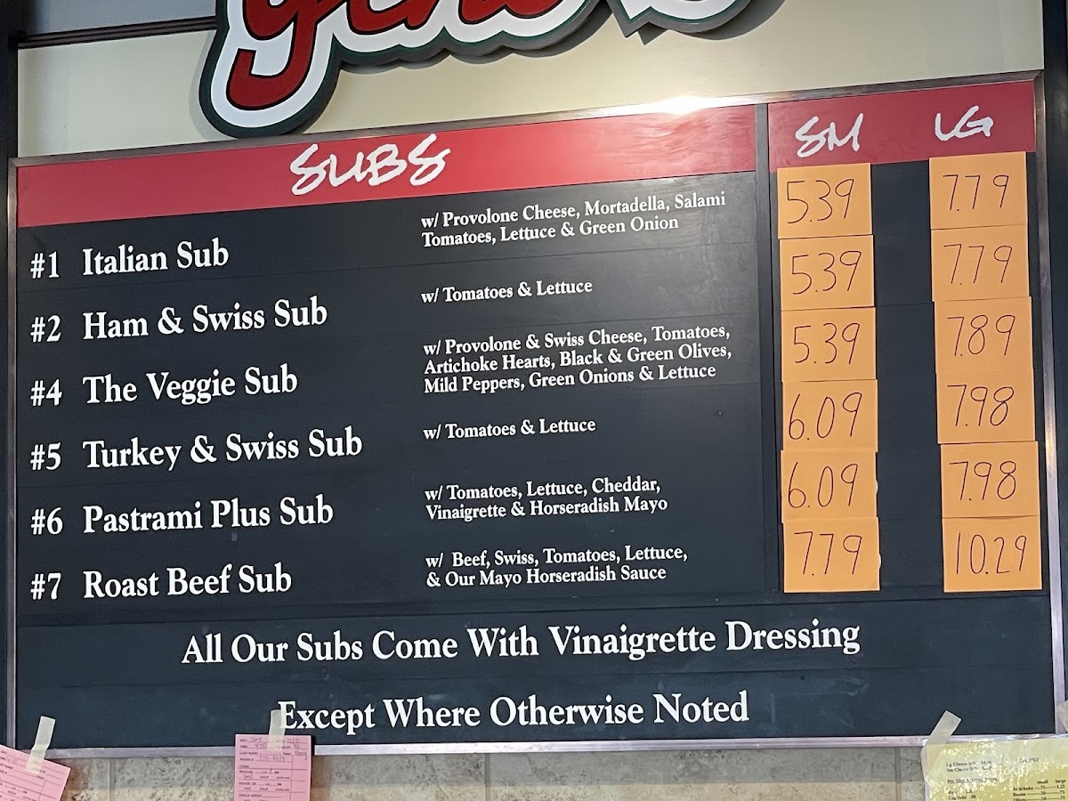 Menu Gino's Italian Deli-3