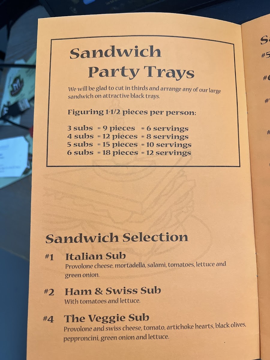 Menu Gino's Italian Deli-5