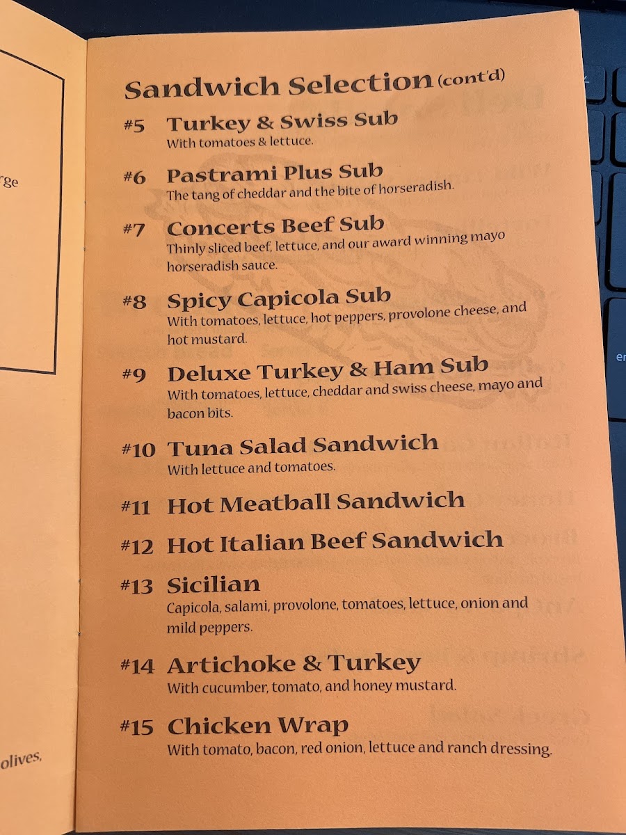 Menu Gino's Italian Deli-6